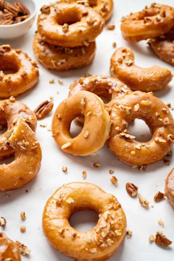 Maple glazed donuts