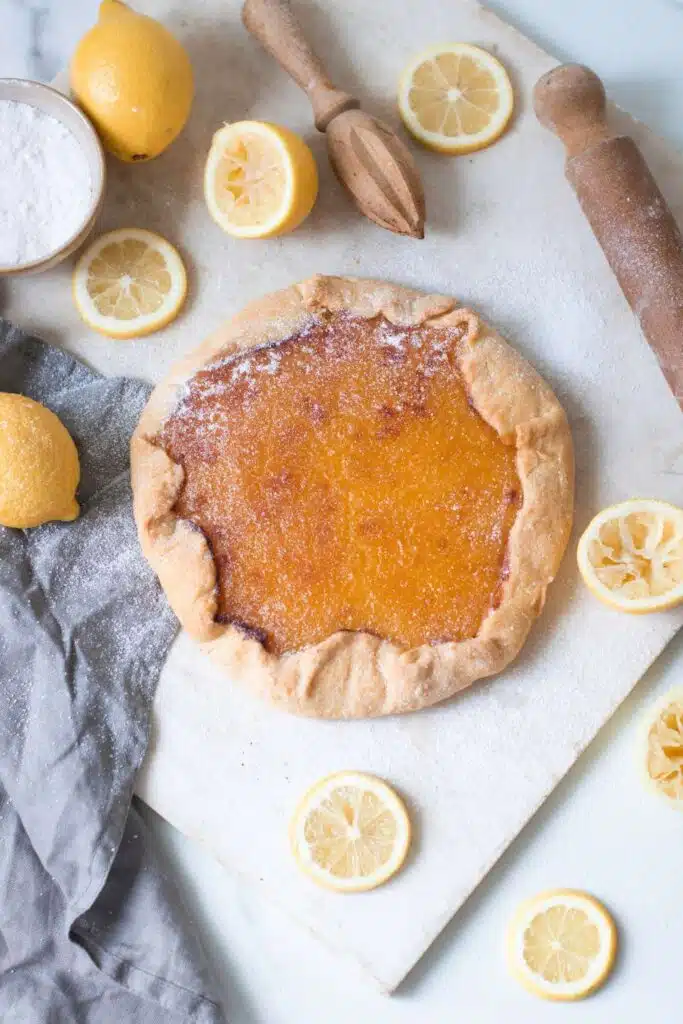 Meyer Lemon Curd Galette 1 Meyer Lemon Curd Galette Meyer lemon curd Galette