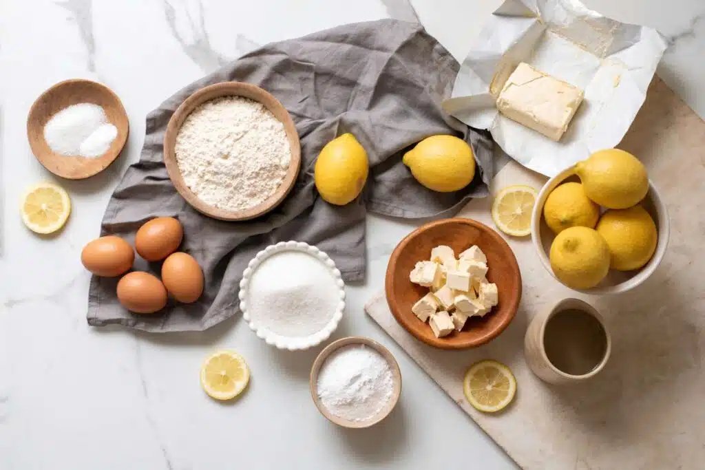 Meyer lemon curd Galette