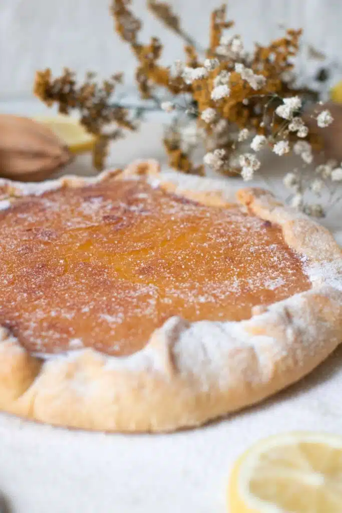 Meyer lemon curd Galette