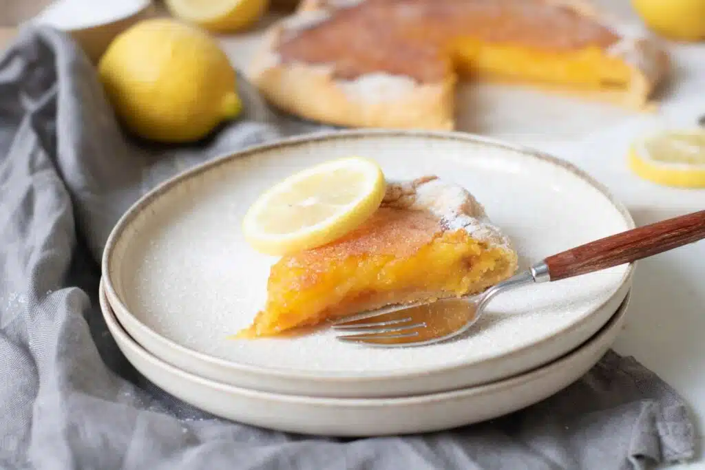 Meyer lemon curd Galette