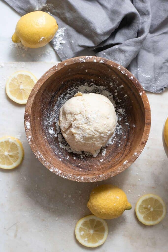 Meyer lemon curd Galette