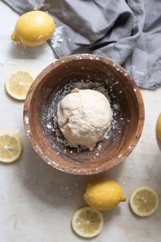 Meyer lemon curd Galette