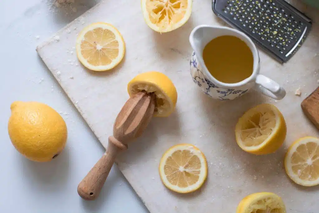 Meyer lemon curd Galette