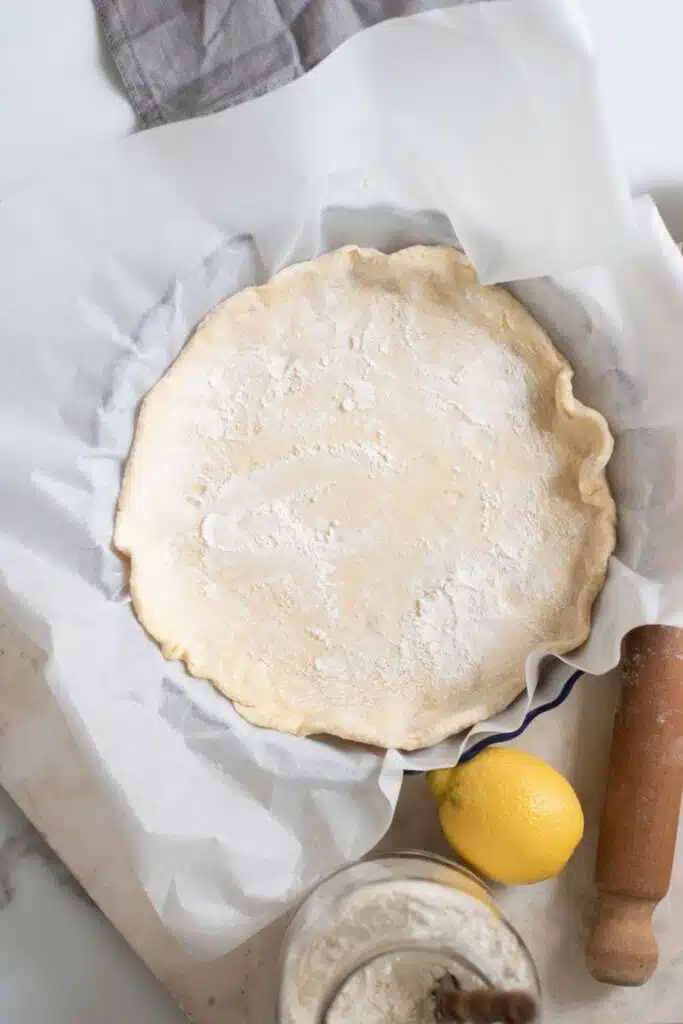 Meyer lemon curd Galette
