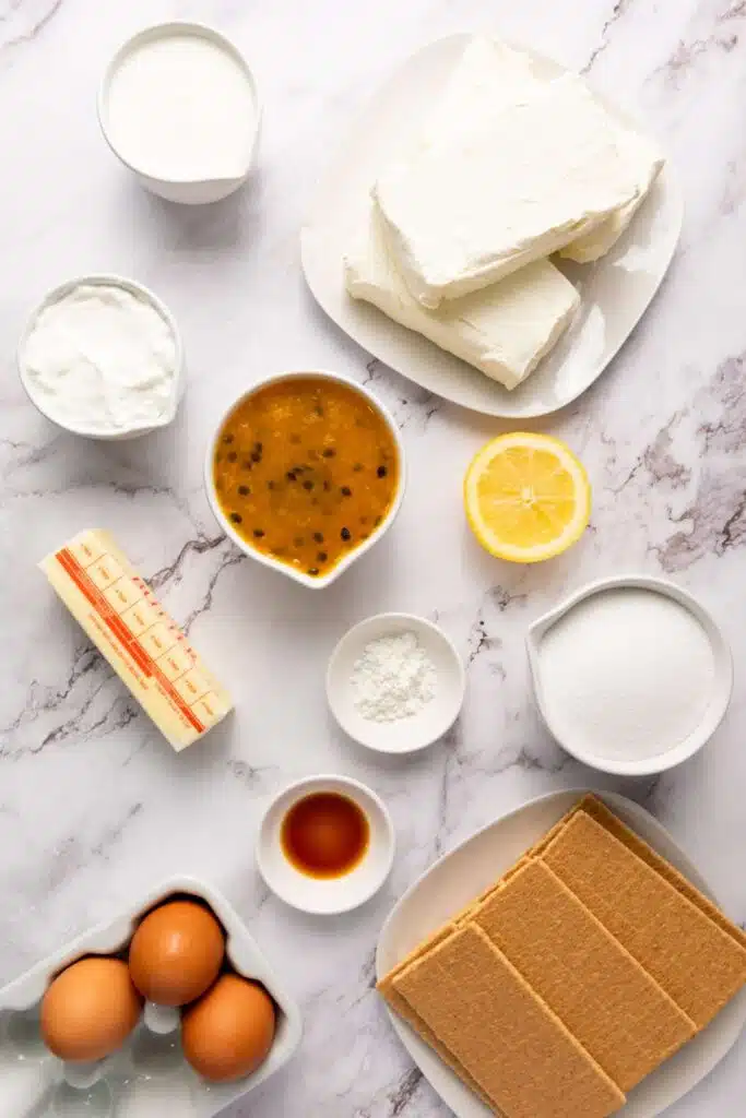 Passion fruit cheesecake