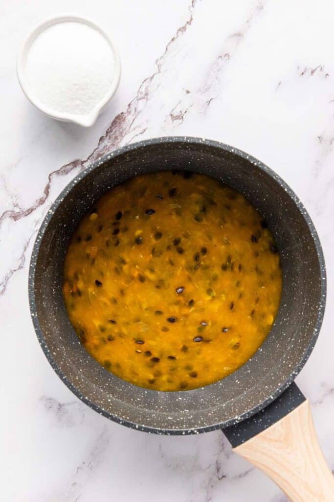 Passion fruit cheesecake