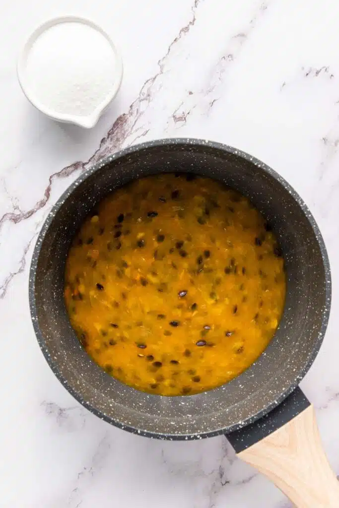 Passion fruit cheesecake