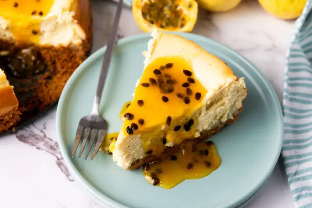 Passion fruit cheesecake