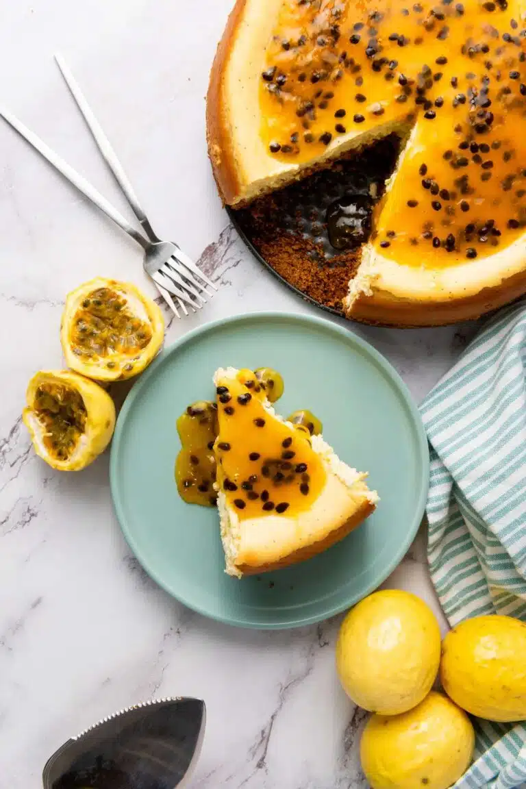 Passion fruit cheesecake