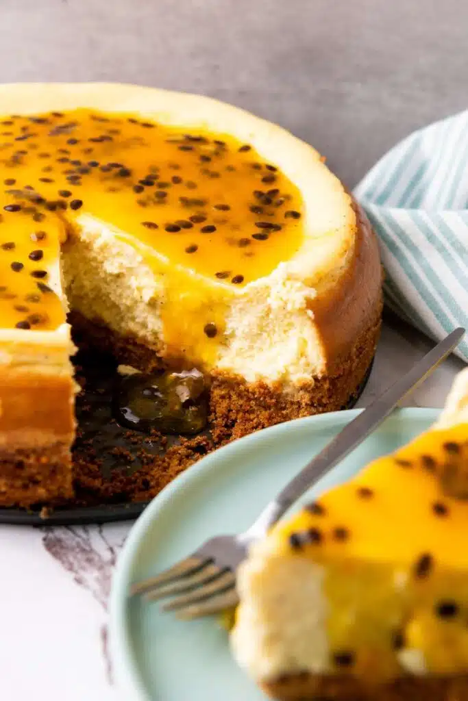 Passion fruit cheesecake