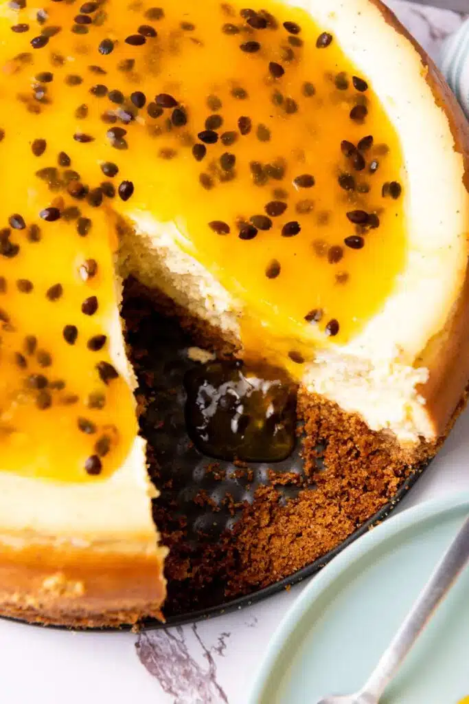 Passion fruit cheesecake