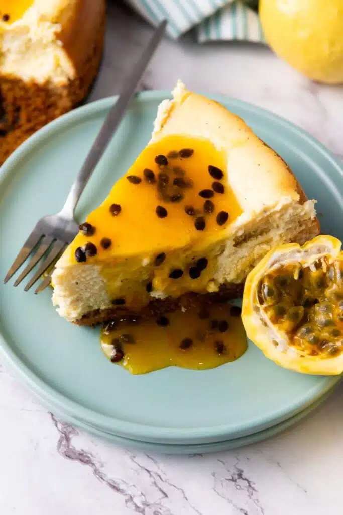 Passion fruit cheesecake