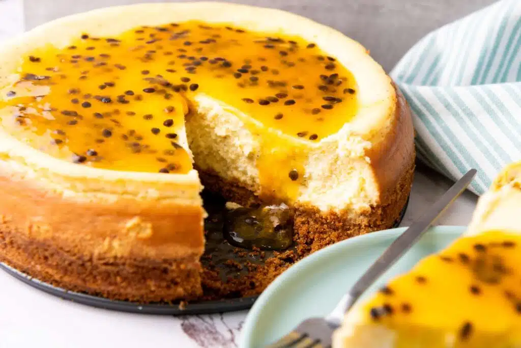 Passion fruit cheesecake
