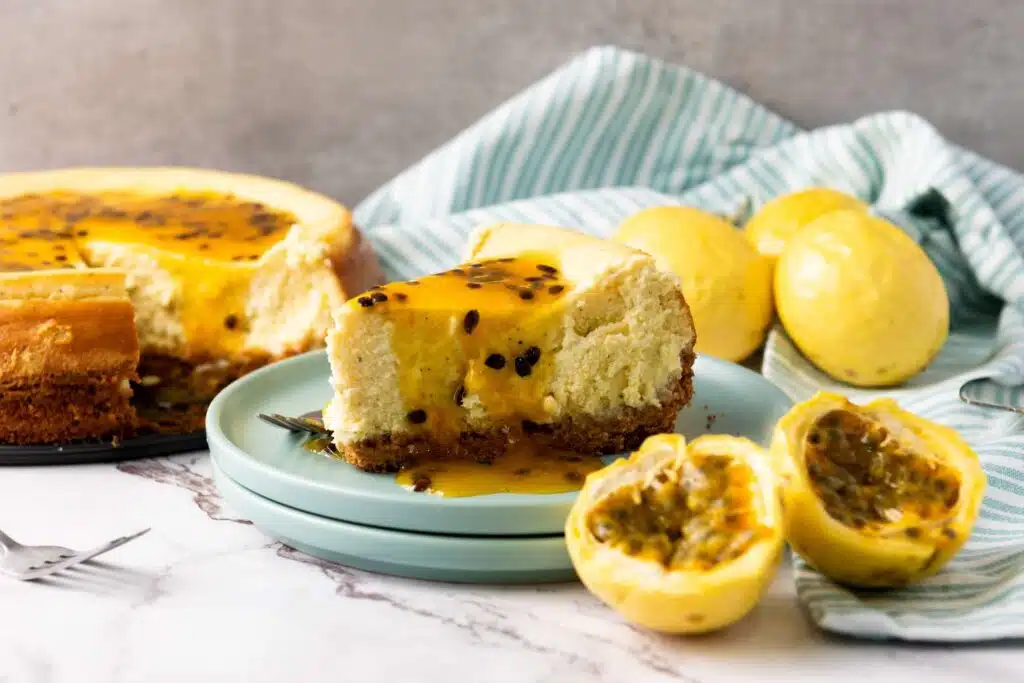 Passion fruit cheesecake