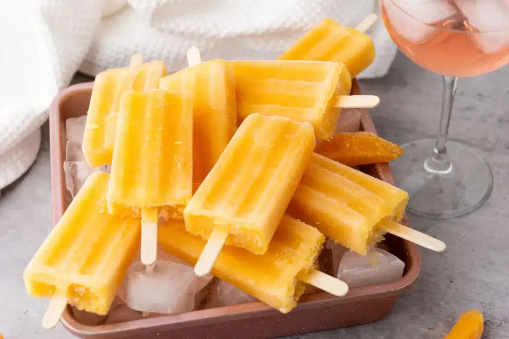 Peach Rose Winesicles