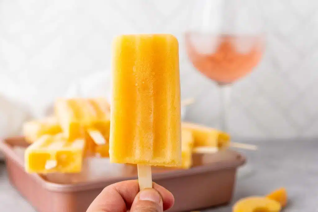 Peach Rose Winesicles