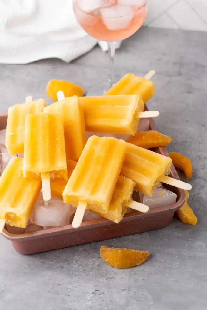 Peach Rose Winesicles