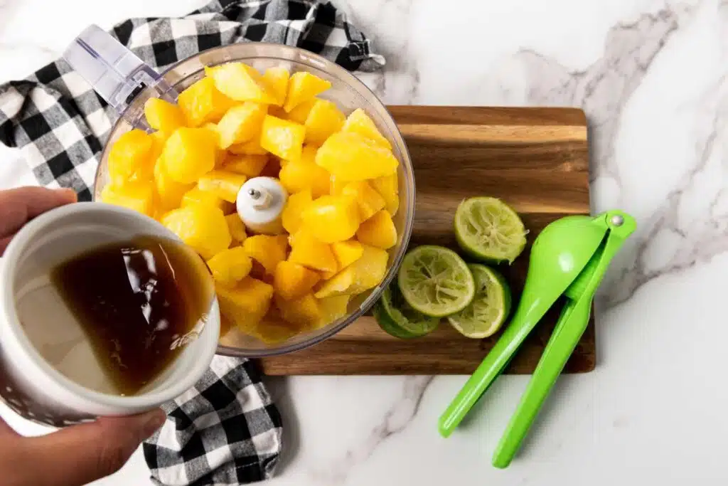 vegan mango sorbet